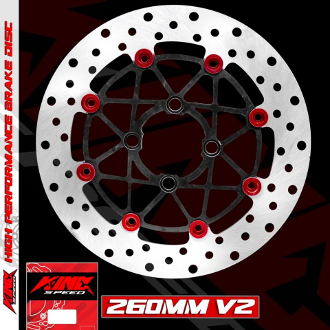 Đĩa KingSpeed 260mm mẫu mới 4 lỗ