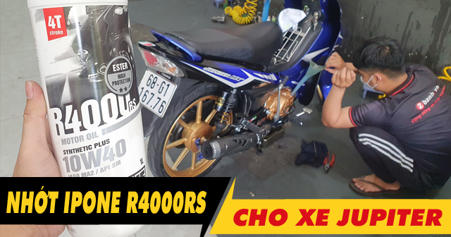 Jupiter thay nhớt ipone R4000 RS 10W40 chạy có êm máy không? 
