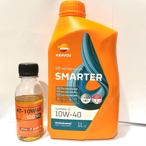Nhớt chiết lẻ Repsol Smarter Synthetic 4T 10W40 (100ml) | Shop2banh.vn