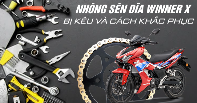 Nhông sên dĩa Winner X bị kêu và cách khắc phục