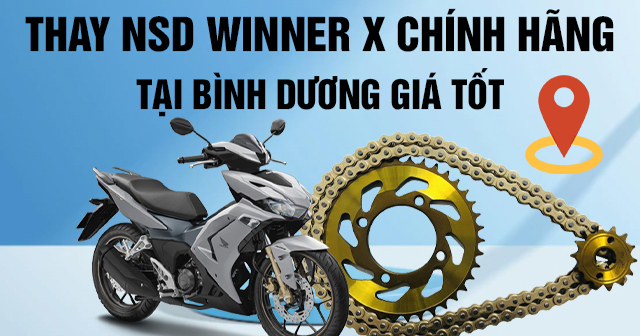 Thay nhông sên dĩa Winner X chính hãng tại Bình Dương giá tốt