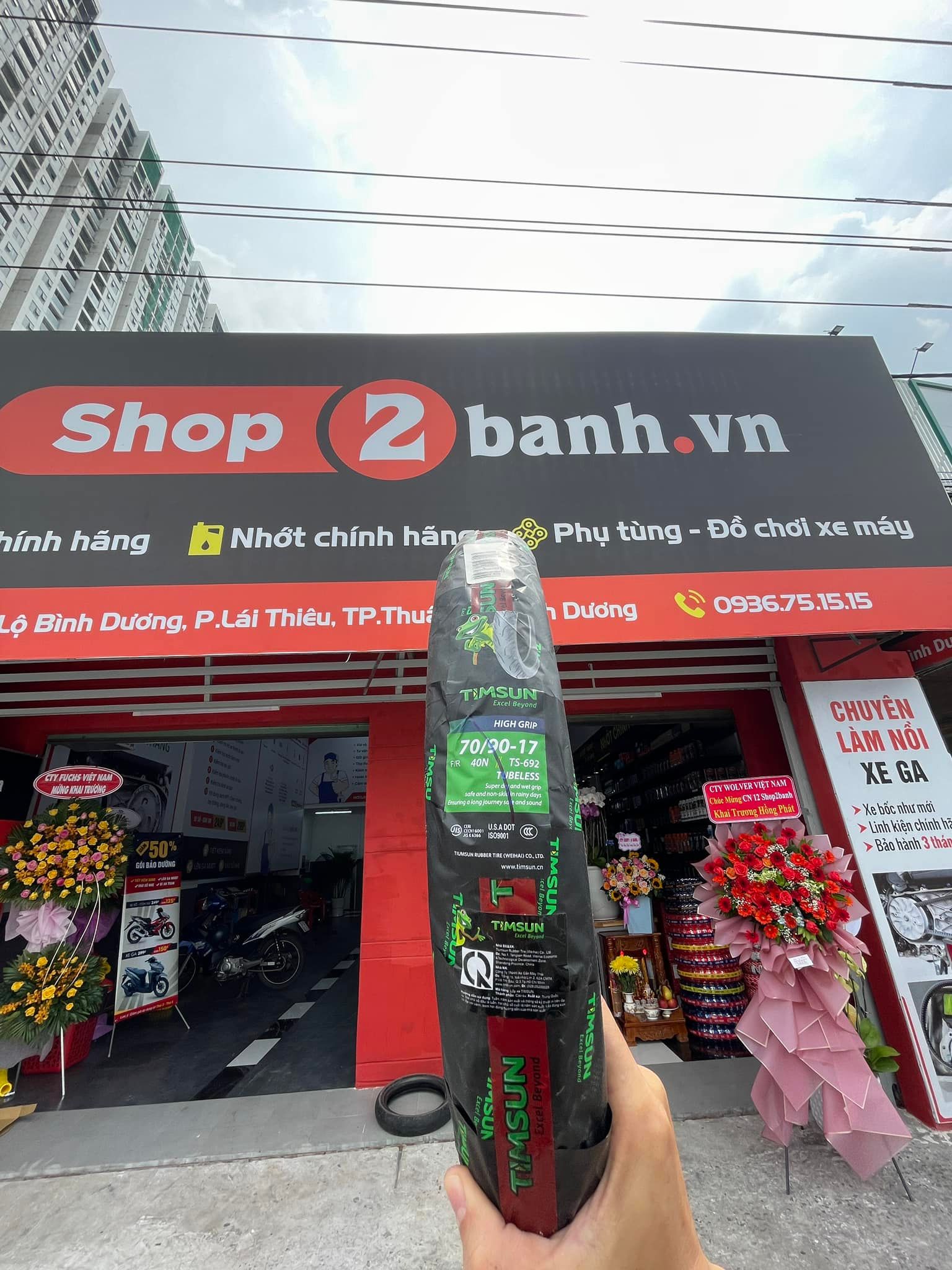 Vỏ xe Timsun 70/90-17 TS692 chính hãng