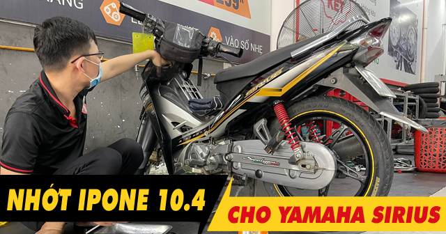 Sirius thay nhớt ipone 10.4 10W40 chạy có êm và mát máy không?