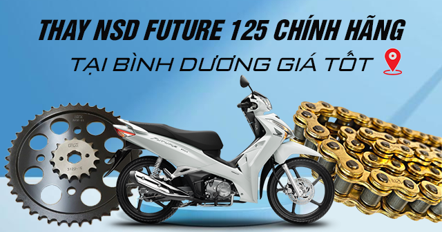 Thay nhông sên dĩa Future 125 chính hãng tại Bình Dương giá tốt