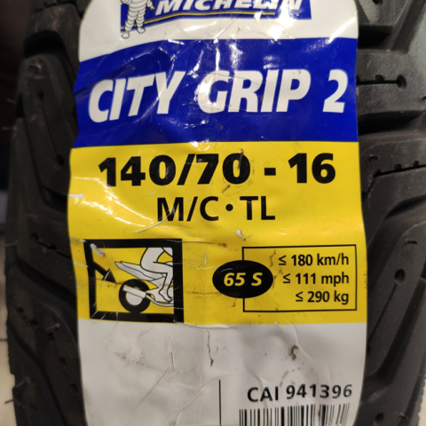Vỏ Michelin City Grip 2 size 140/70-16