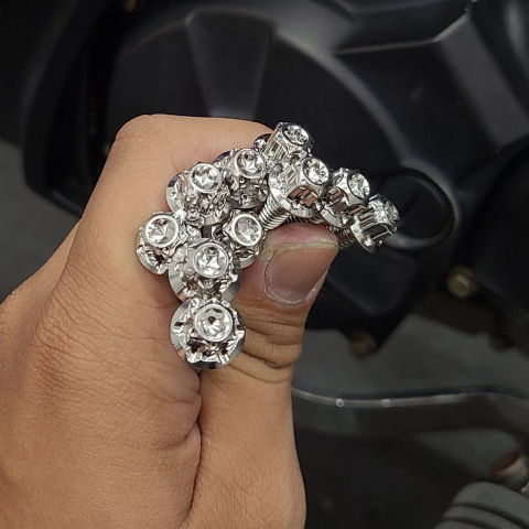 Bộ ốc nồi Salaya inox cho Exciter 150, Exciter 155