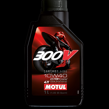 Nhớt Motul 300V 10W40 1L (tem 3 lớp) nhập từ Pháp