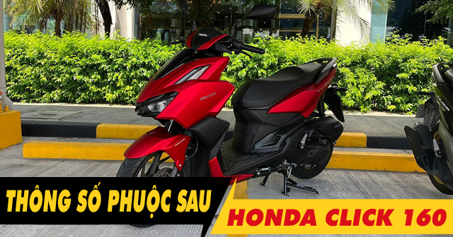 Thông số phuộc sau Click 160 cao bao nhiêu? Thay loại nào tốt?