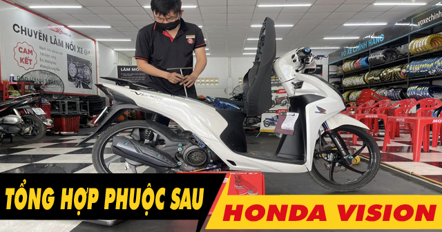 Tổng hợp phuộc sau xe Honda Vision nhún êm đẹp mới nhất 2025