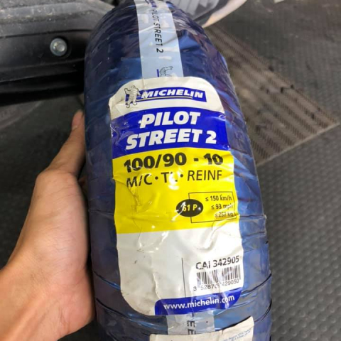Vỏ Michelin Pilot Street 2 size 100/90-10 
