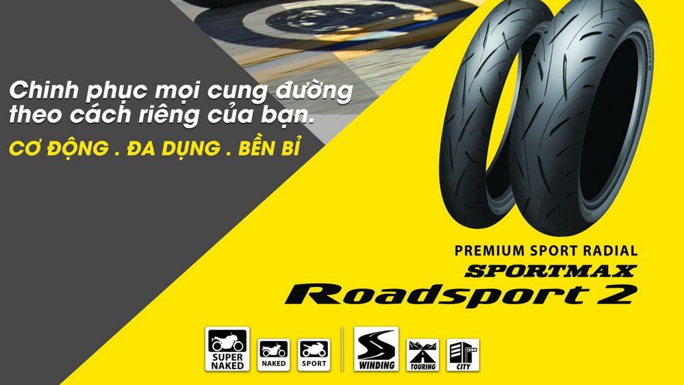 Vỏ xe Dunlop Sportmax RD Sport 2 190/55ZR17