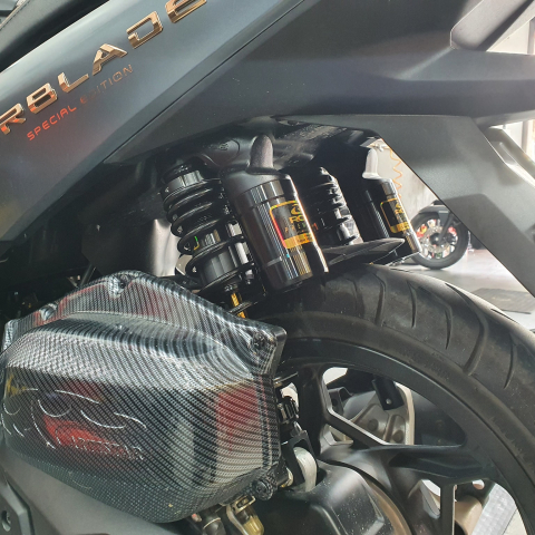 Phuộc RCB VS ty vàng cho AB 2020, AB160 chính hãng