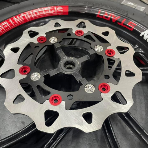 Bộ ốc đĩa Salaya inox cho Honda SH, Raider, Satria (8 con)