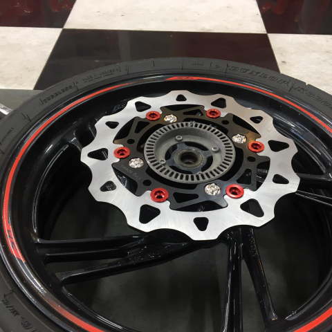 Bộ ốc đĩa Salaya inox cho Honda SH, Raider, Satria (8 con)