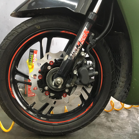 Bộ ốc đĩa Salaya inox cho Honda SH, Raider, Satria (8 con)