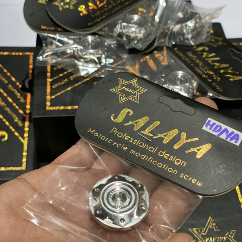 Nắp nhớt inox Salaya cho các dòng xe Honda, Yamaha