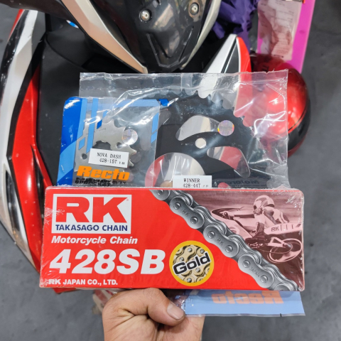 Sên RK vàng 428SB - 124L chính hãng