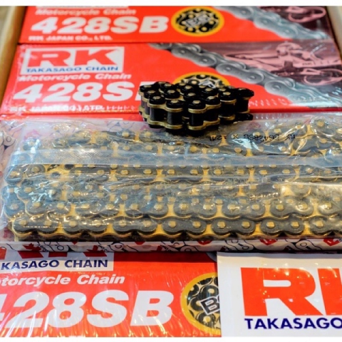 Sên RK vàng đen 428SB - 124L chính hãng