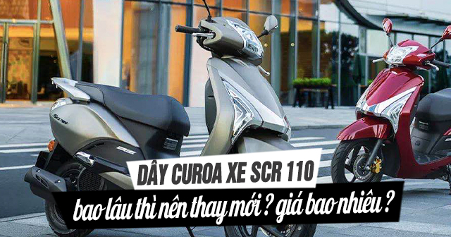 Dây curoa xe Honda SCR 110 bao lâu thì nên thay mới? Giá bao nhiêu?