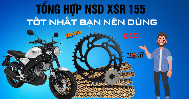 Tổng hợp nhông sên dĩa XSR 155 tốt nhất bạn nên dùng