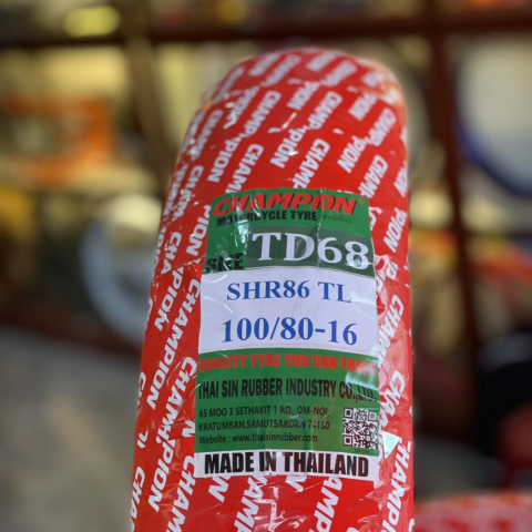 Vỏ xe Champion TD68 chính hãng 100/80-16