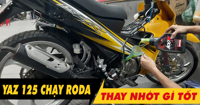 Xe Yamaha 125ZR chạy roda thì thay nhớt máy như thế nào?