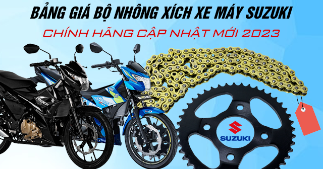 Xe máy Suzuki chính hãng bảng giá 82023