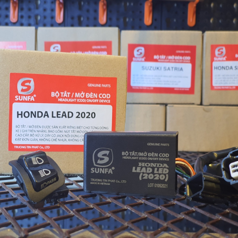 Bộ công tắc đèn Sunfa cho Lead 2020 - 2025 đèn led