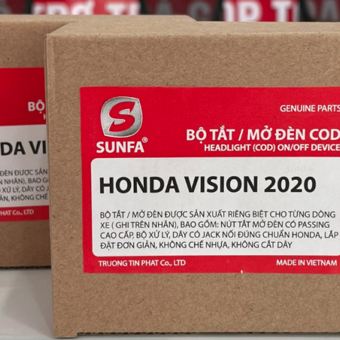 Bộ công tắc đèn Sunfa cho Vision 2020 – 2023, Lead 2019 trở về trước (halogen)