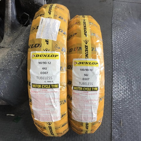 Lốp Dunlop D307 (90/90-12 - 100/90-10)