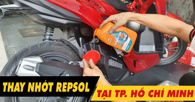 Thay nhớt Repsol chính hãng ở đâu uy tín tại TPHCM?