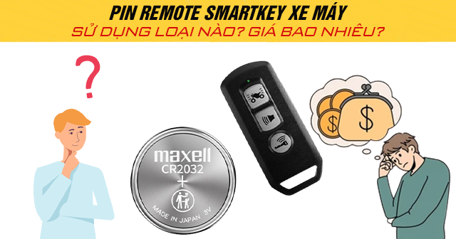 Pin Remote Smartkey xe máy Honda sử dụng loại nào? Giá bao nhiêu?