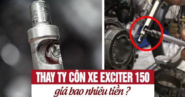 Thay ty côn xe Exciter 150 giá bao nhiêu?