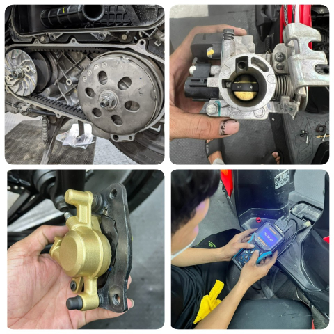 Gói bảo dưỡng xe tay ga nâng cao 14 bước