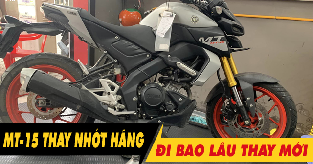 Xe thể thao MT-15 có nên thay nhớt hãng Yamaha không?