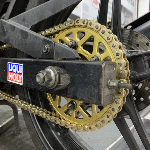 Bộ nhông sên dĩa X1R cho Exciter 150 (122L, Vàng)