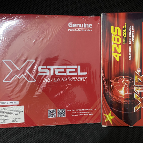 Bộ nhông sên dĩa X1R cho Winner (122L, Đen)