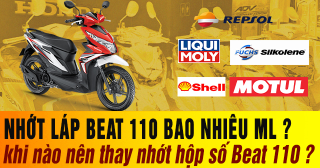 Nhớt láp xe Beat 110 đi bao lâu thì nên thay mới?
