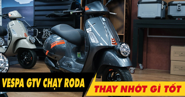 Xe Vespa GTV 300 chạy roda thì thay nhớt máy như thế nào?