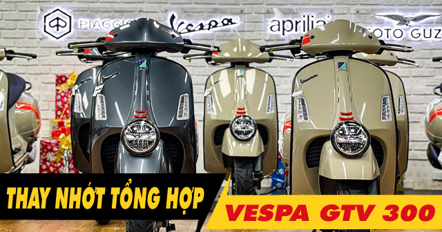 Tổng hợp các loại nhớt tổng hơp cho xe Vespa GTV 300 tốt nhất hiện nay