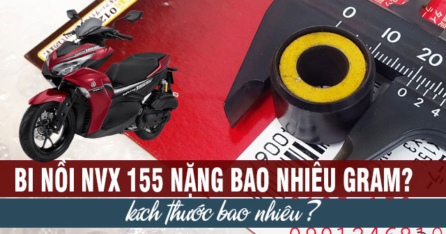 Bi nồi NVX 155 nặng bao nhiêu gram? Kích thước bao nhiêu?