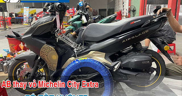 Honda AB thay vỏ Michelin City Extra có bám đường tốt không? 