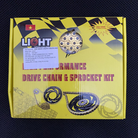 Bộ nhông sên dĩa Light cho Wave RS 110, Future Led