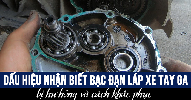 Dấu hiệu nhận biết bạc đạn láp xe tay ga bị hư hỏng và cách khắc phục