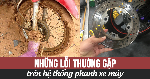 Những lỗi thường gặp trên hệ thống phanh xe máy