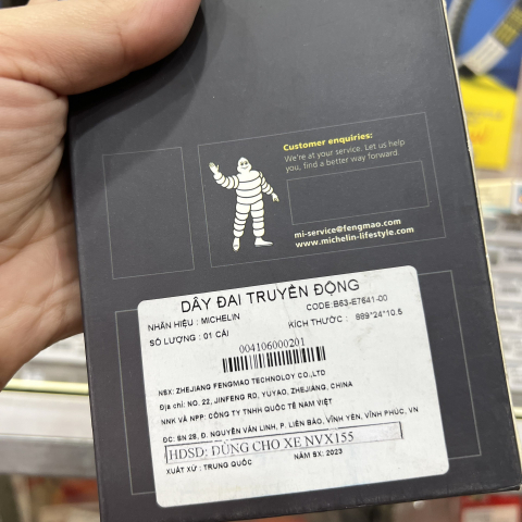 Dây Curoa Michelin cho Yamaha NVX 155