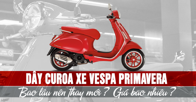 Dây curoa xe Vespa Primavera bao lâu thì nên thay mới? Giá bao nhiêu?