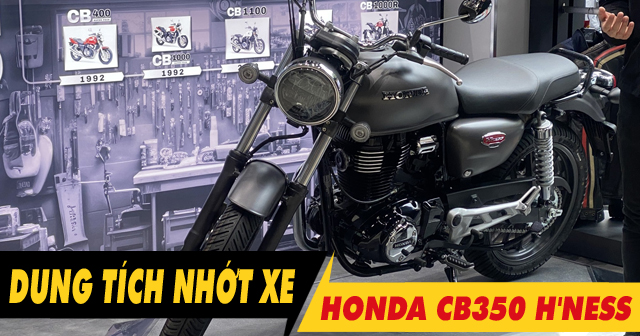 Dung tích nhớt xe mô tô Honda CB350 H'ness bao nhiêu lít? 