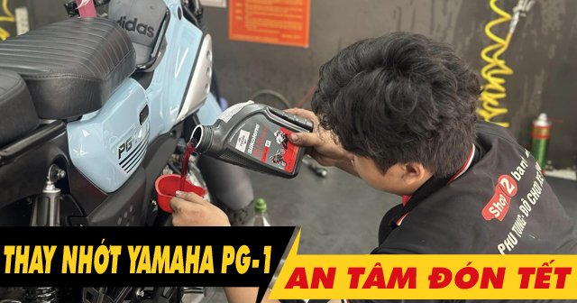 Yamaha PG-1 nên thay nhớt loại nào tốt để đi đường dài về quê ăn Tết?