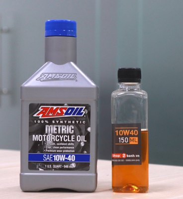 Nhớt chiết lẻ Amsoil 10W40 Synthetic Metric (150ml)